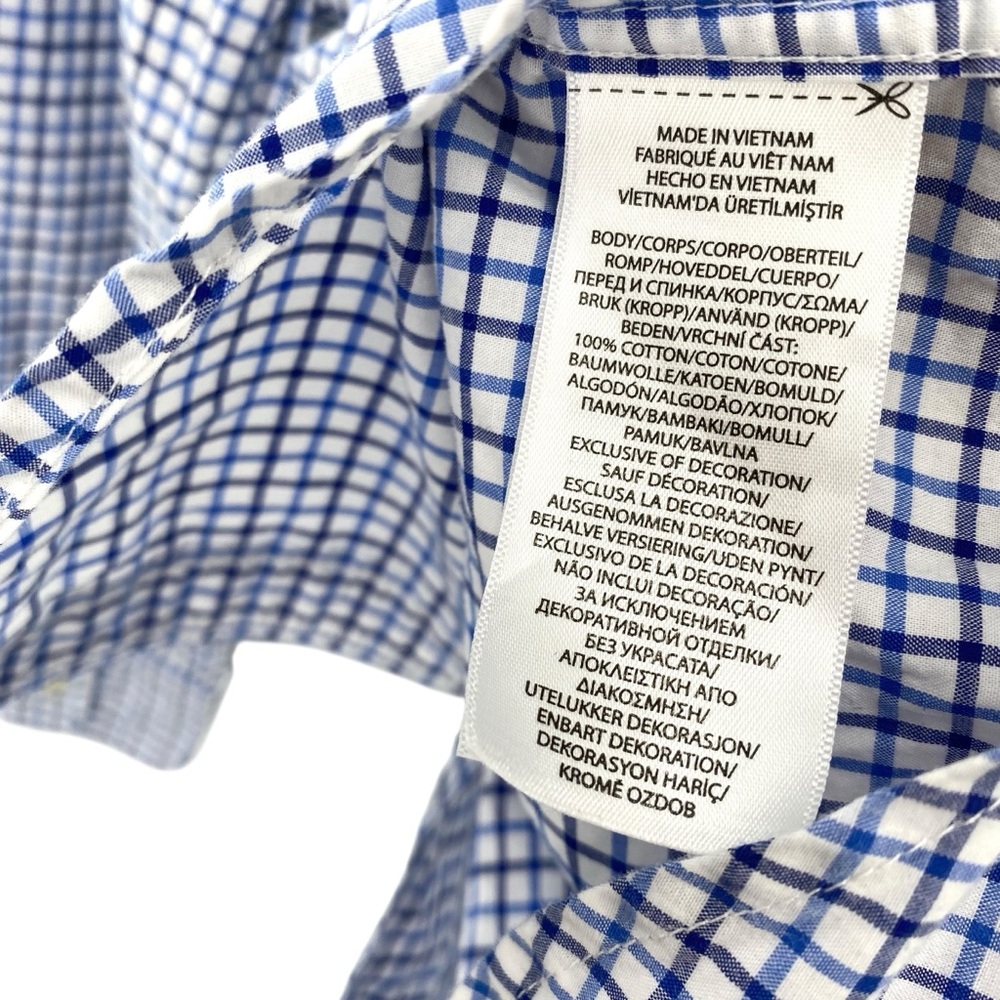 Ralph Lauren Polo Boys Tattersall Cotton Poplin Button Up Shirt - Picture 4 of 4